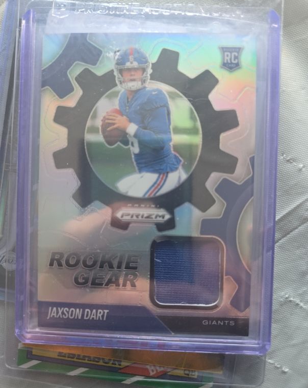 2025 Panini Prizm Rookie Gear #RGR-JDT Jaxson Dart — front