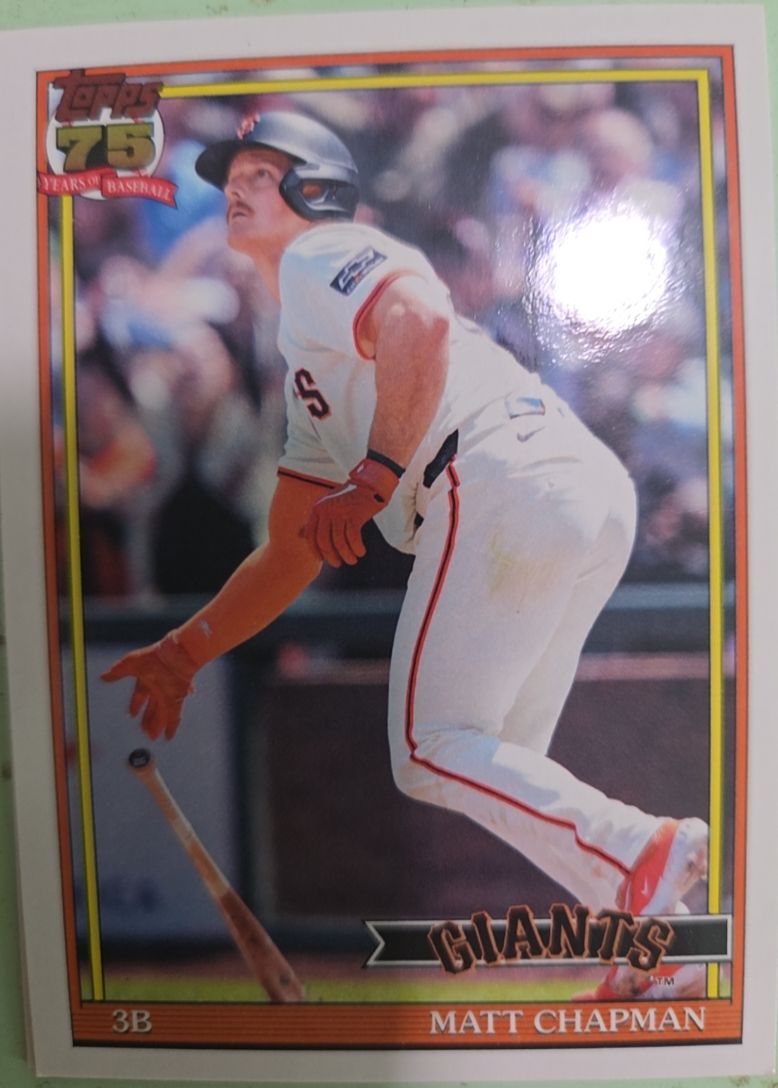 2026 Topps Series 1 1991 Topps #T91-80 Matt Chapman — front