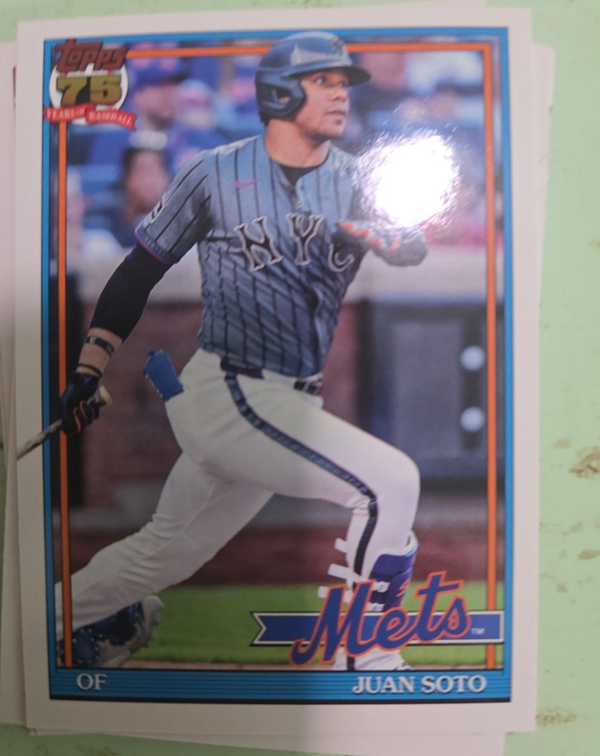 2026 Topps Series 1 75th Anniversary #T91-82 Juan Soto — front