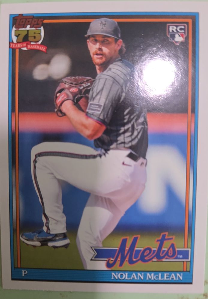 2026 Topps Series 1 1991 #T91-63 Nolan McLean — front