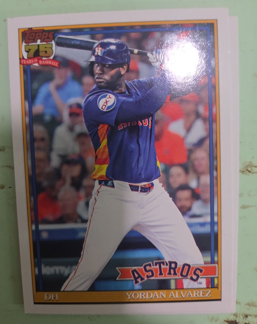 2026 Topps #T91-36 Yordan Alvarez — front