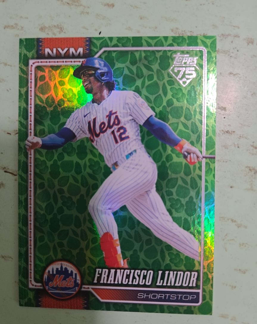 2026 Topps Series 1 #123 Francisco Lindor — front