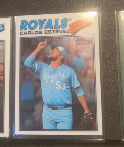 2026 Topps Heritage #314 Carlos Estévez — front