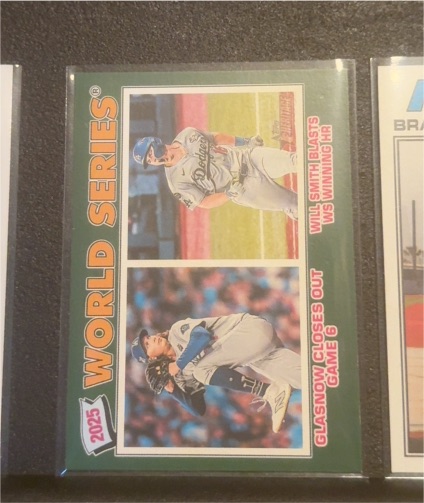 2025 Topps Heritage World Series #312 Will Smith Tyler Glasnow — front