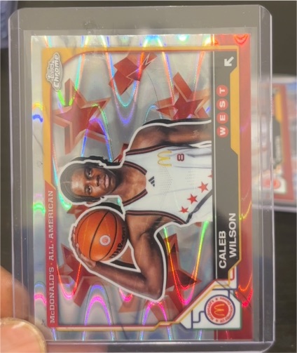2025 Topps Chrome McDonald's All-American #10 Caleb Wilson — front
