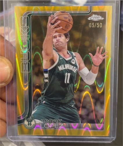 2025-26 Topps Chrome #159 Brook Lopez — front