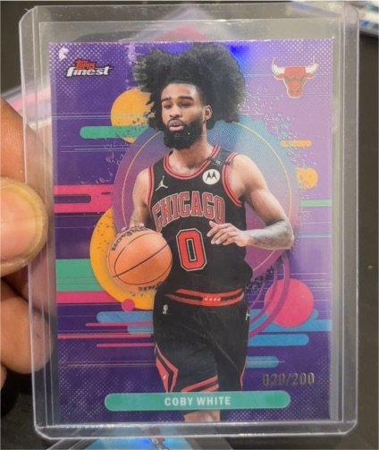 2025-26 Topps Finest #143 Coby White — front