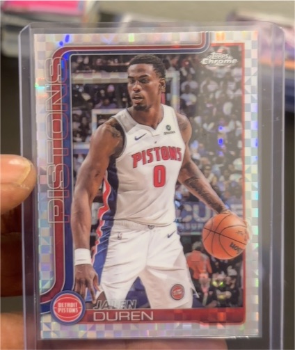 2025-26 Topps Chrome #57 Jalen Duren — front
