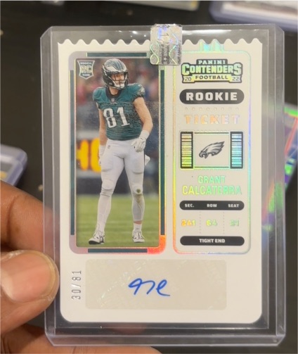 2022 Panini Contenders Football Rookie Ticket #30 Grant Calcaterra — front