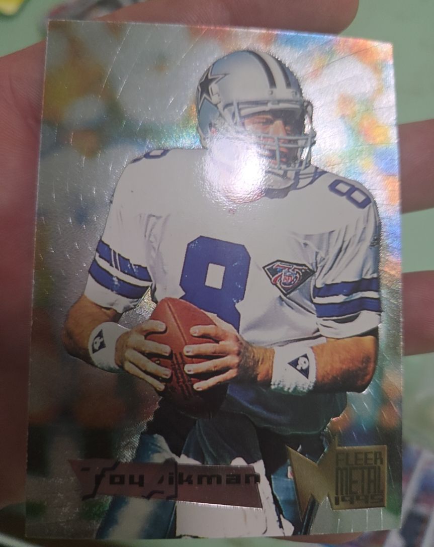 1995 Fleer Metal #48 Troy Aikman — front
