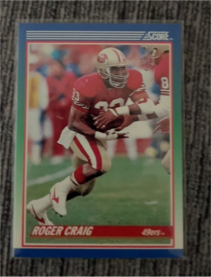 1990 Score #100 Roger Craig — front
