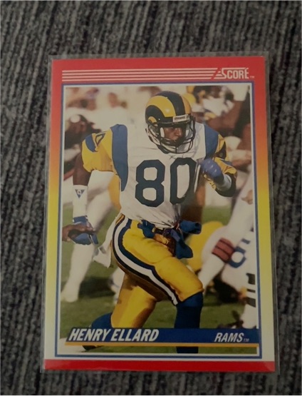 1990 Score #225 Henry Ellard Los Angeles Rams — front