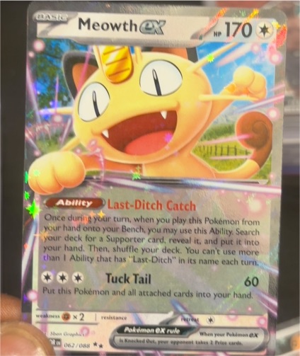 2023 Pokémon #062 Meowth EX — front
