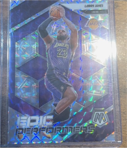 2024-25 Panini Mosaic #2 LeBron James Epic Performers Silver Mosaic — front