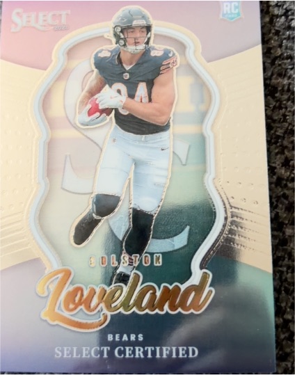 2025 Panini Select #6 Colston Loveland Select Certified Rookie — front