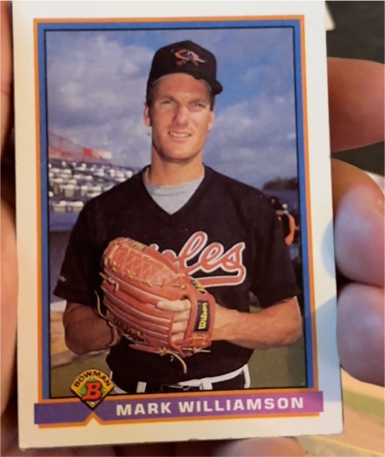 1991 Bowman #85 Mark Williamson — front