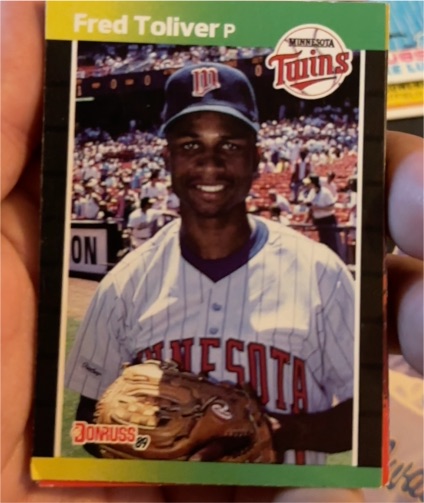 1989 Donruss #510 Fred Toliver Minnesota Twins — front