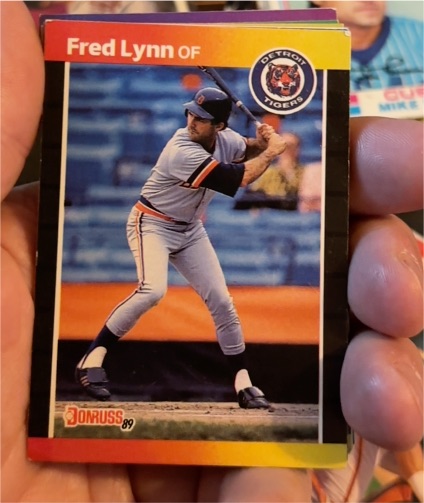1989 Donruss #563 Fred Lynn Detroit Tigers — front