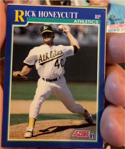 1991 Score #539 Rick Honeycutt — front