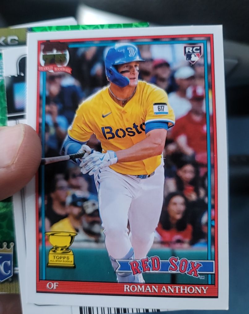 2026 Topps Series 1 75th #T91-71 Roman Anthony — front