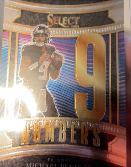 2025 Panini Select #9 Michael Penix Jr. Select Numbers — front