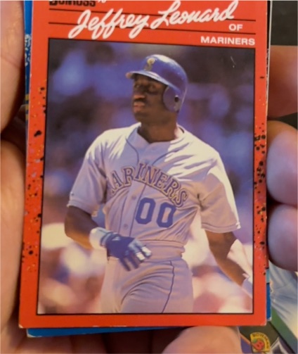 1990 Donruss #93 Jeffrey Leonard Seattle Mariners — front