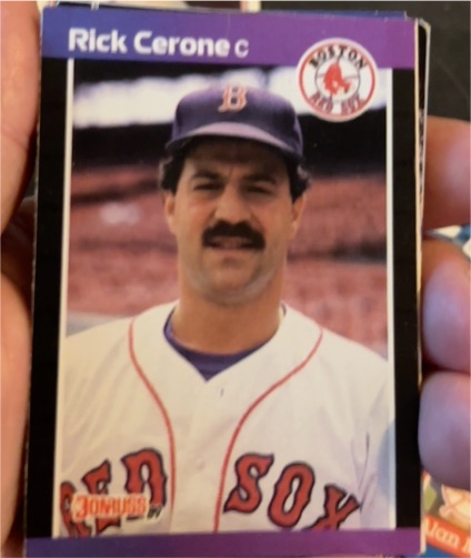 1989 Donruss #398 Rick Cerone Boston Red Sox — front