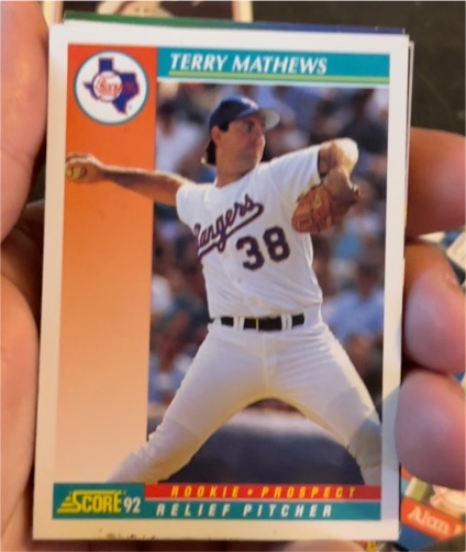 1992 Score #737 Terry Mathews — front
