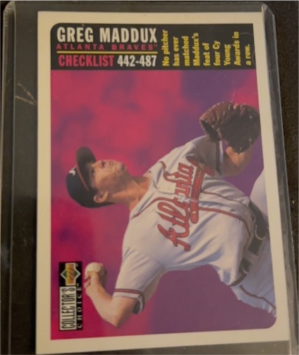 1996 Collector's Choice #754 Greg Maddux — front