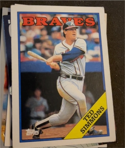 1988 Topps #791 Ted Simmons — front