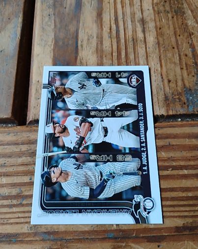 2025 Topps Series 1 #79 Aaron Judge / Anthony Santander / Juan Soto — front