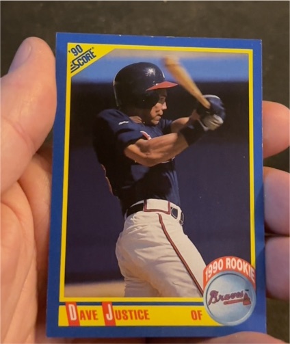 1990 Score #650 Dave Justice — front