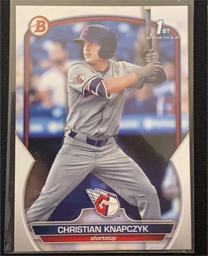2023 Bowman Draft #BD-180 Christian Knapczyk — front