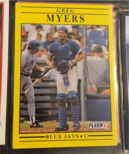 1991 Fleer #182 Greg Myers — front
