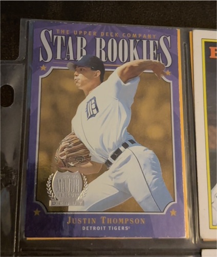 1997 Upper Deck Star Rookies #224 Justin Thompson — front