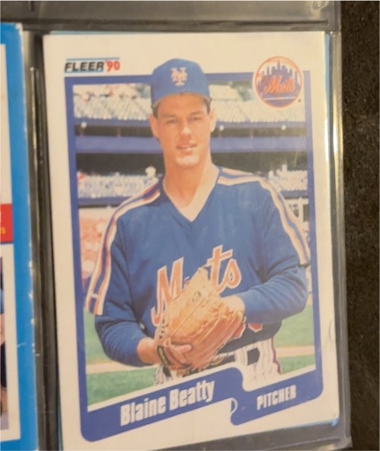 1990 Fleer #197 Blaine Beatty — front