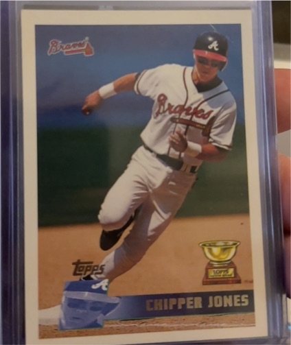 1996 Topps #177 Chipper Jones — front