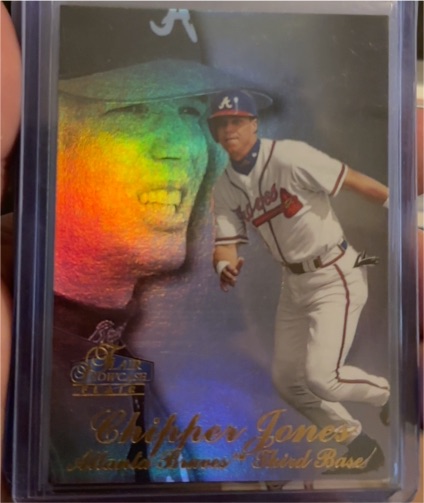1998 Flair Showcase #10 Chipper Jones Atlanta Braves — front
