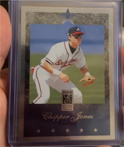 1997 Donruss Elite #38 Chipper Jones — front