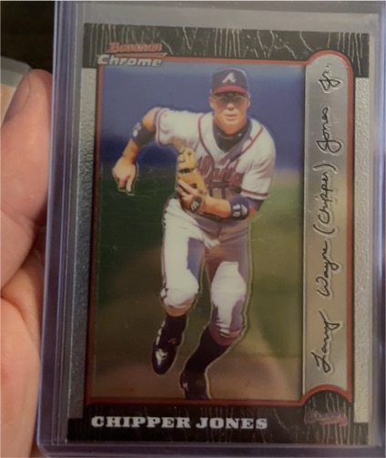1999 Bowman Chrome #43 Chipper Jones — front