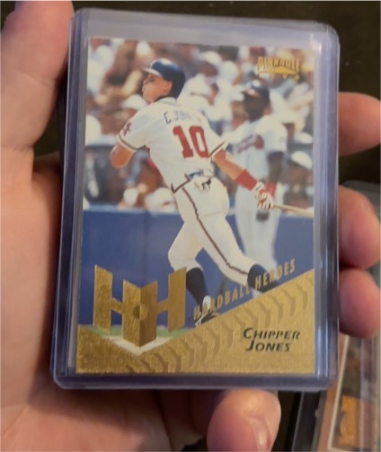 1996 Pinnacle Hardball Heroes #266 Chipper Jones — front