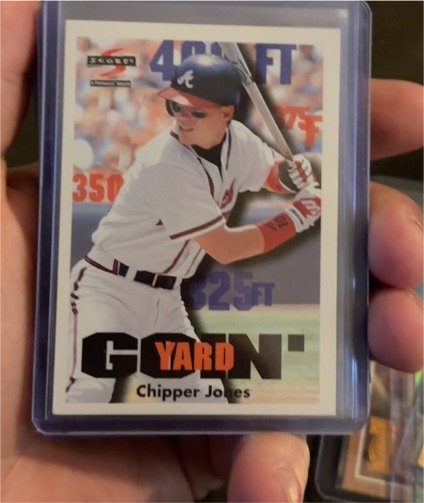 1997 Score #509 Goin' Yard Chipper Jones — front