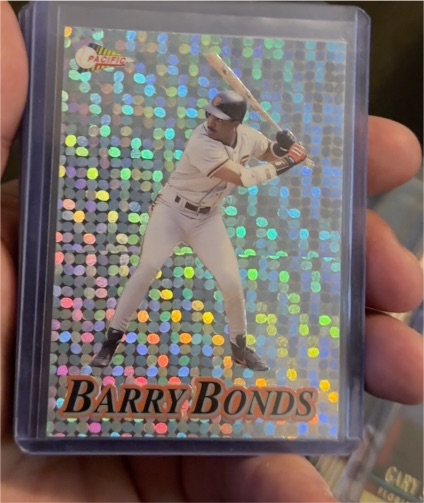 1994 Pacific #28 Barry Bonds Silver Prisms — front