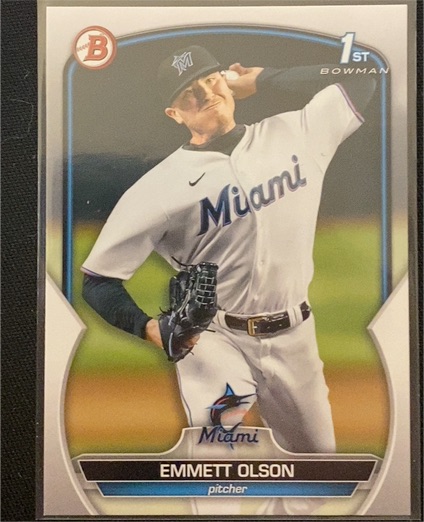2023 Bowman Draft #BD-10 Emmett Olson — front