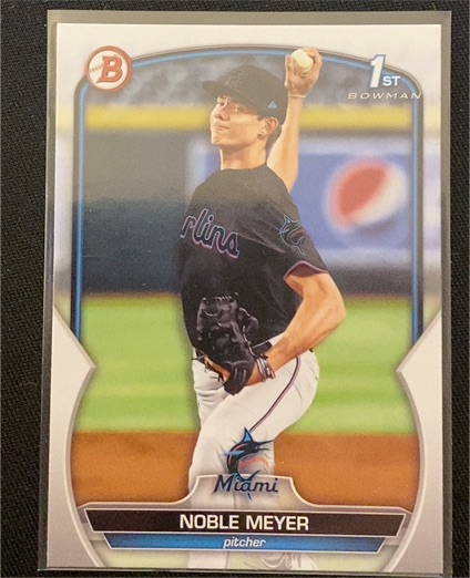 2023 Bowman Draft #BD-6 Noble Meyer — front