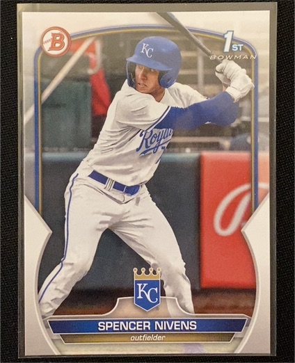 2023 Bowman Draft #BD-93 Spencer Nivens — front