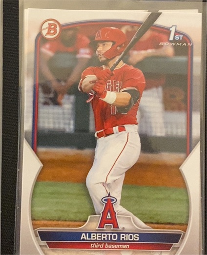 2023 Bowman Draft #BD-168 Alberto Rios — front