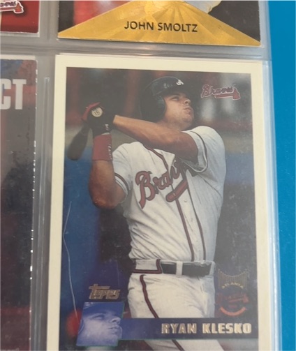 1996 Topps #193 Ryan Klesko — front