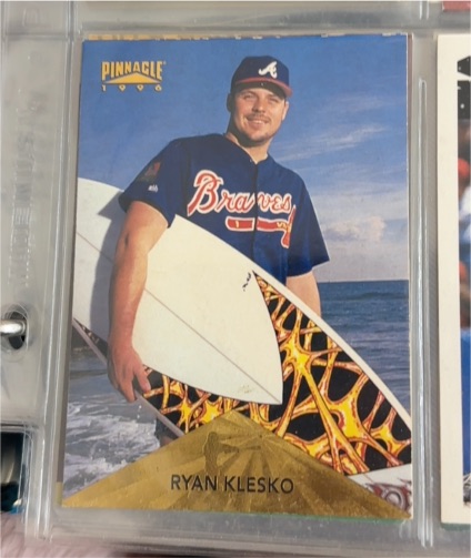 1996 Pinnacle #253 Ryan Klesko — front