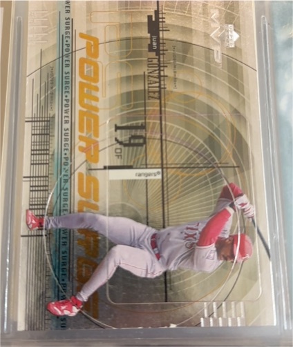 1999 Upper Deck MVP Power Surge #P5 Juan Gonzalez — front